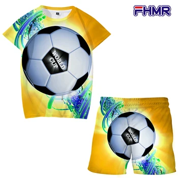 Vaikų Futbolo Kostiumas Užsakymą Futbolo Klubas Stiliaus Futbolo Mokymo kūdikių Drabužiai berniukams trumpomis Rankovėmis mergaičių Marškinėliai Šortai kostiumas