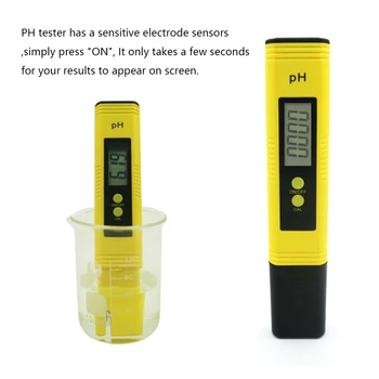 Vandens Kokybės Testeris PH-Metras PH Matavimo Skaitmeninis Ekranas PH Testeris Pen