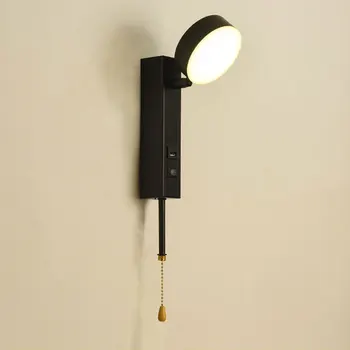 Vidaus led sieniniai šviestuvai USB įkrovimo Sąsają led siena šviesos modernus miegamojo sienos lempos laiptų studija kambarį sconce su jungikliu