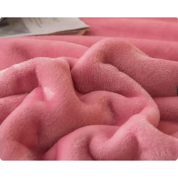 WOSTAR Minkštas šiltas pledas flanelė rožinė meilė širdies spausdinti 230x250cm king size prabangus patalynės suaugusiųjų lova, sofa-lovatiesė mesti antklodę