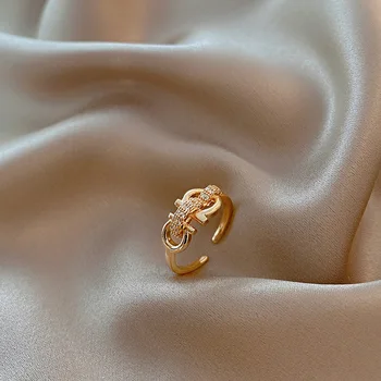 Žiedai Moterų Mados Daugiasluoksnės Kristalų Reguliuojamas Atidarymo Elegantiškas Šviesiai Prabanga Geometrijos Reikmenys, Papuošalai, Didmeninė