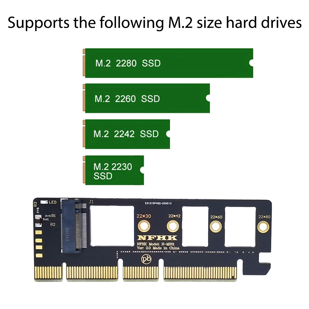 M. 2 NVME SSD Į PCIE 3.0 X 4 X 8 X 16 Adapterio plokštę Standžiojo Disko Išplėtimo Konverteris Kortelę 2230/2242/2260/2280 SSD 0
