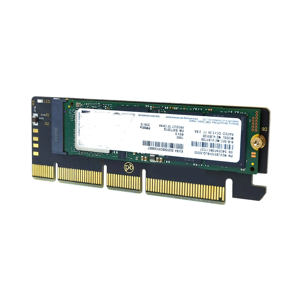 M. 2 NVME SSD Į PCIE 3.0 X 4 X 8 X 16 Adapterio plokštę Standžiojo Disko Išplėtimo Konverteris Kortelę 2230/2242/2260/2280 SSD 4