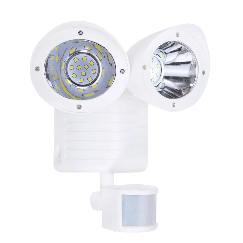 Juoda/Balta 22 LED Saulės Prožektorių Lempos, Apsaugos Detektoriai, Lauko Saulės Vietoje Šviesos Sodo Vejos, Takai, Saulės Sienos Žiburiai 3