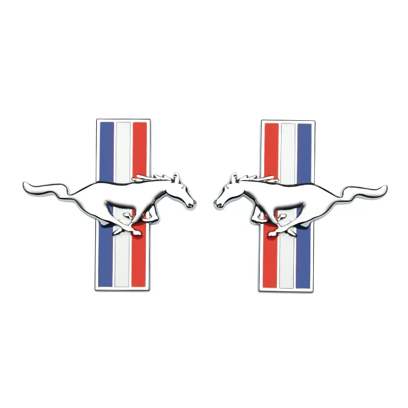 1X 3D Metalo Mustang Automobilių Lipdukai GT Kamieno Logotipas Ženklelis Decal Ford Mondeo MK GT 8.5*8cm 0