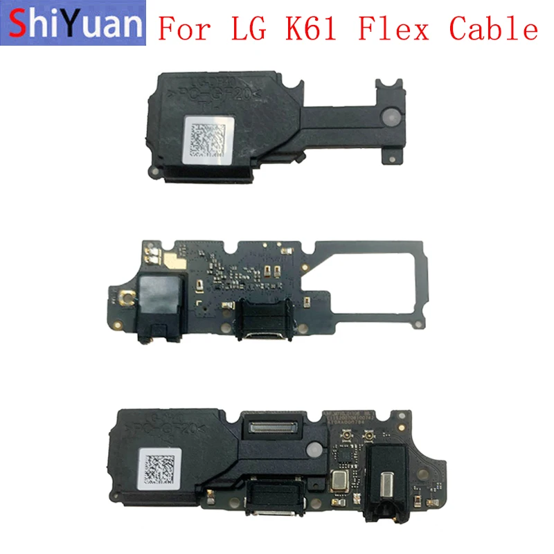 USB Įkrovimo lizdas Jungtis Valdybos Garsiakalbis Dalys Flex Kabelis LG K61 Įkrovimo lizdas su Garsiakalbio Pakeitimas Dalis 1