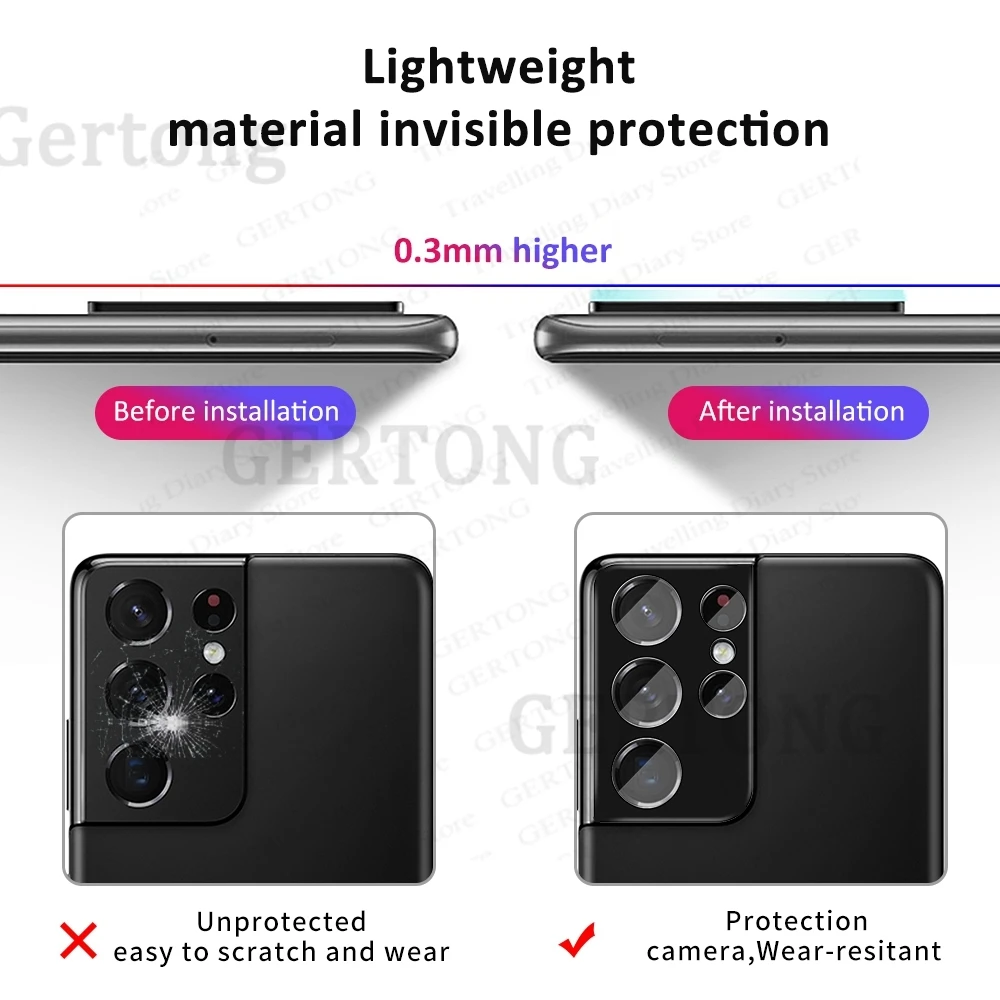 Kameros lęšis Protector For Samsung Galaxy S21 Ultra S20 Plius Galinį Dangtelį Objektyvo Stiklo Samsung S21 Ultra S20 Plius s20 s21 plius 5g 3