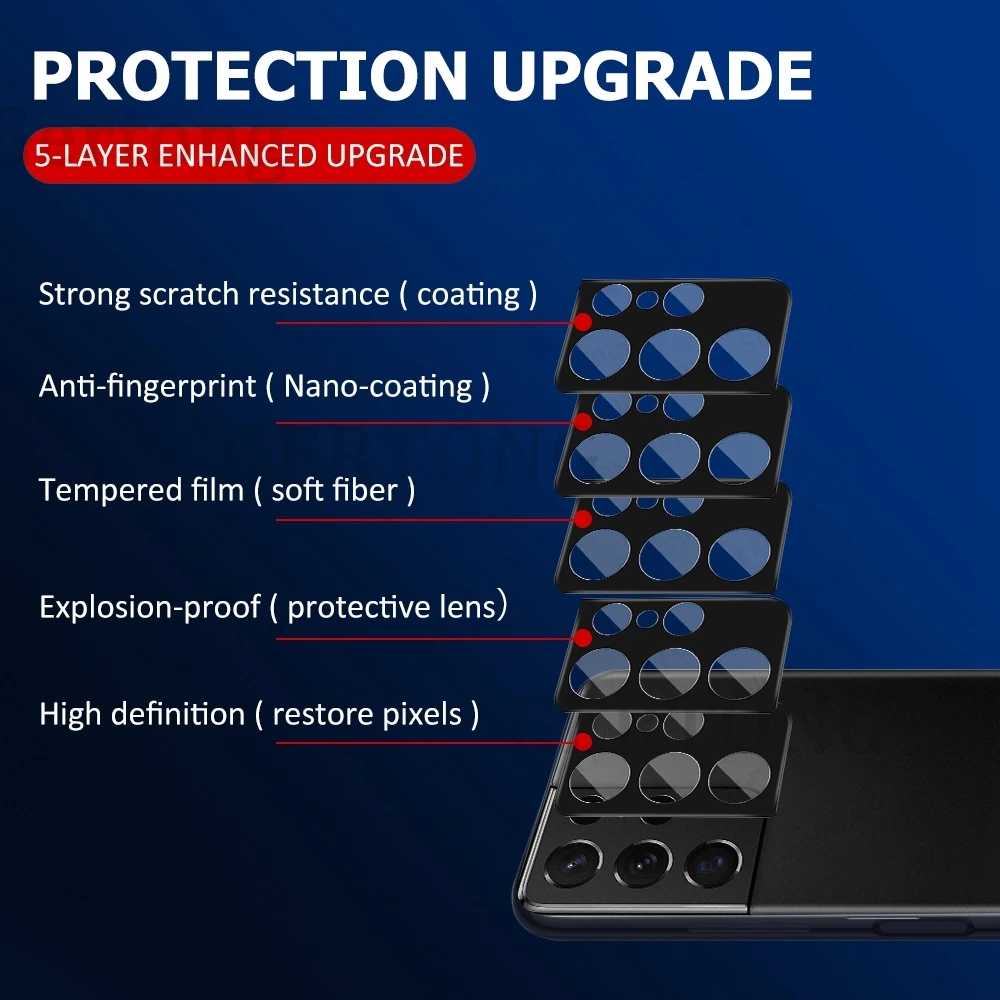 Kameros lęšis Protector For Samsung Galaxy S21 Ultra S20 Plius Galinį Dangtelį Objektyvo Stiklo Samsung S21 Ultra S20 Plius s20 s21 plius 5g 4