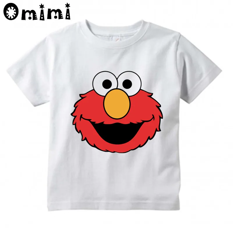 Vaikams, Cartoon Sesame Street COOKIE MONSTER Dizaino Marškinėliai Berniukams/Mergaitėms Kawaii trumpomis Rankovėmis Viršūnes Vaikų Juokingi Marškinėliai,ooo3068 4