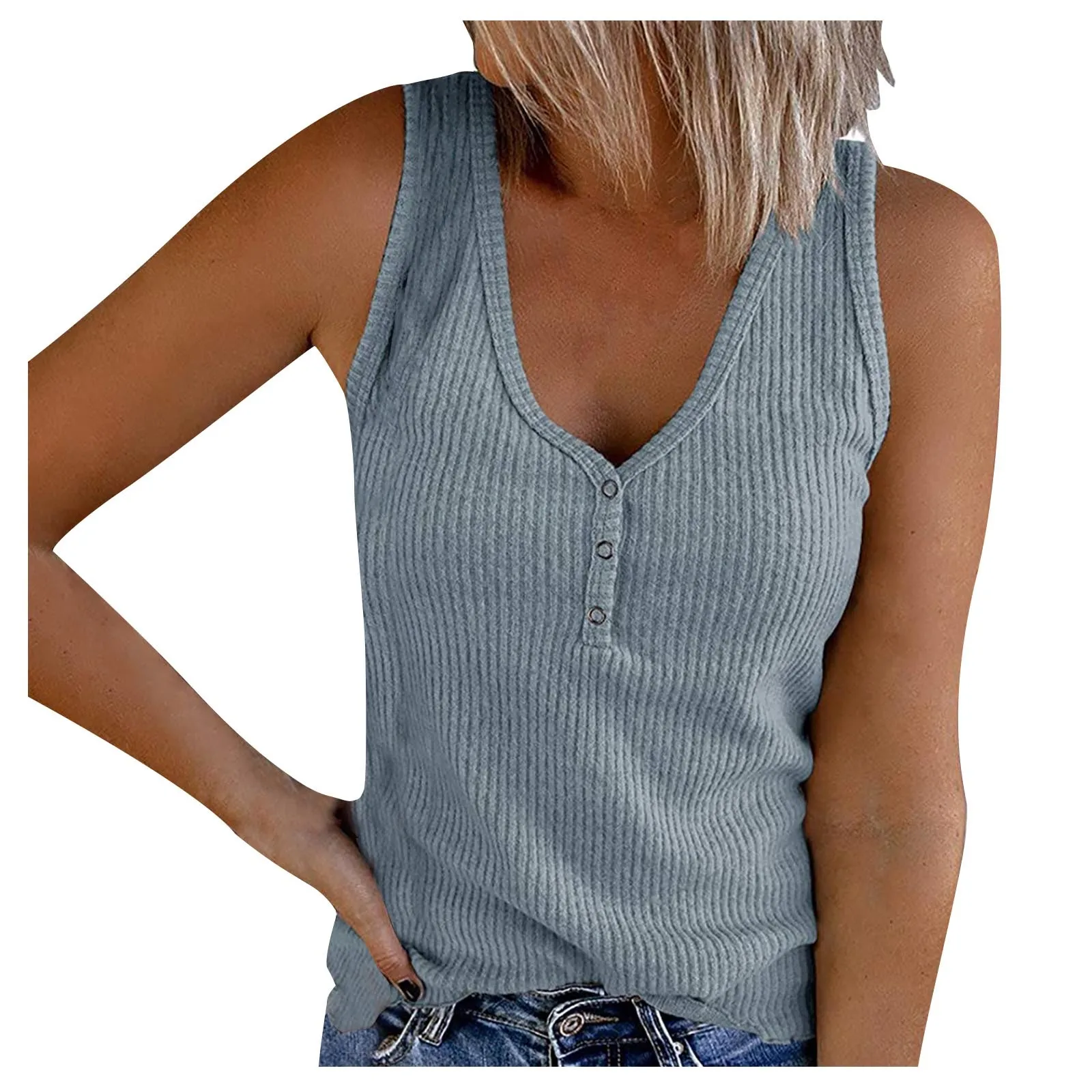 Aukštos kokybės Moterų V-kaklo undershirt rankovių mygtuką žemyn atsitiktinis undershirt marškinėliai T-shirt vasaros palaidinė 2021 haut femme 0
