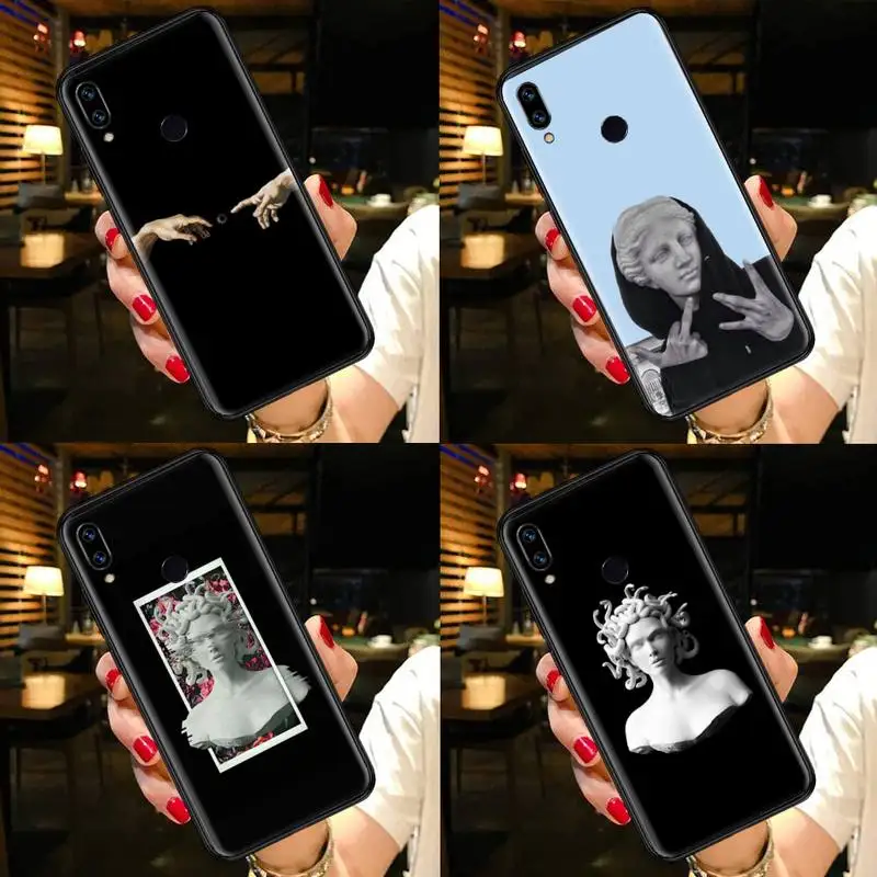 Mona Lisa Meno Van Gogh David Telefoną Atveju Xiaomi Redmi pastaba 7 8 9 A t k30 max3 9 s 10 pro lite 4
