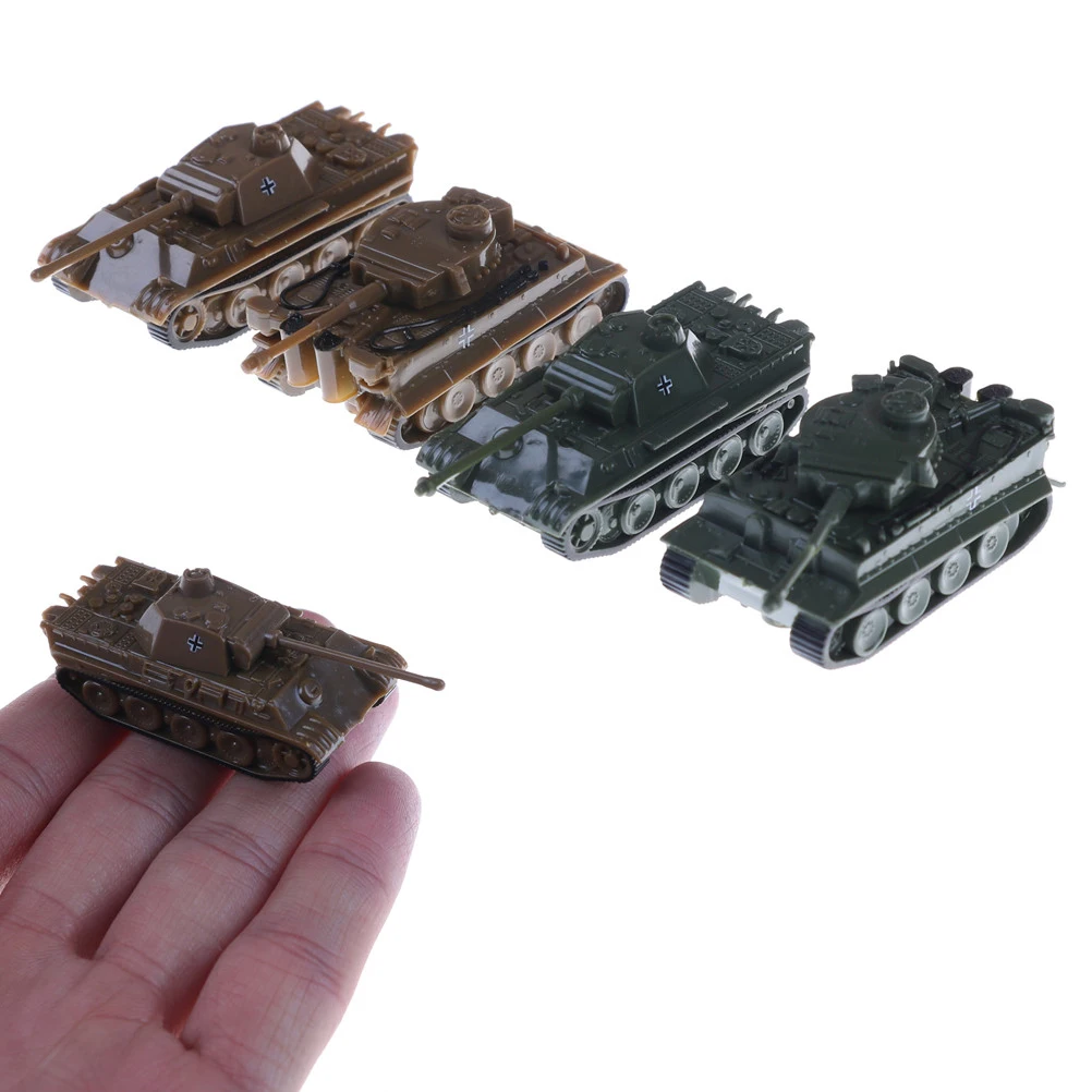 1PCS/Set 1:144 Masto Gatavo Modelio Žaislas 4D Smėlio Lentelė Plastiko Tiger Tankai II Pasaulinio Karo Vokietija Pantera Bakas 0