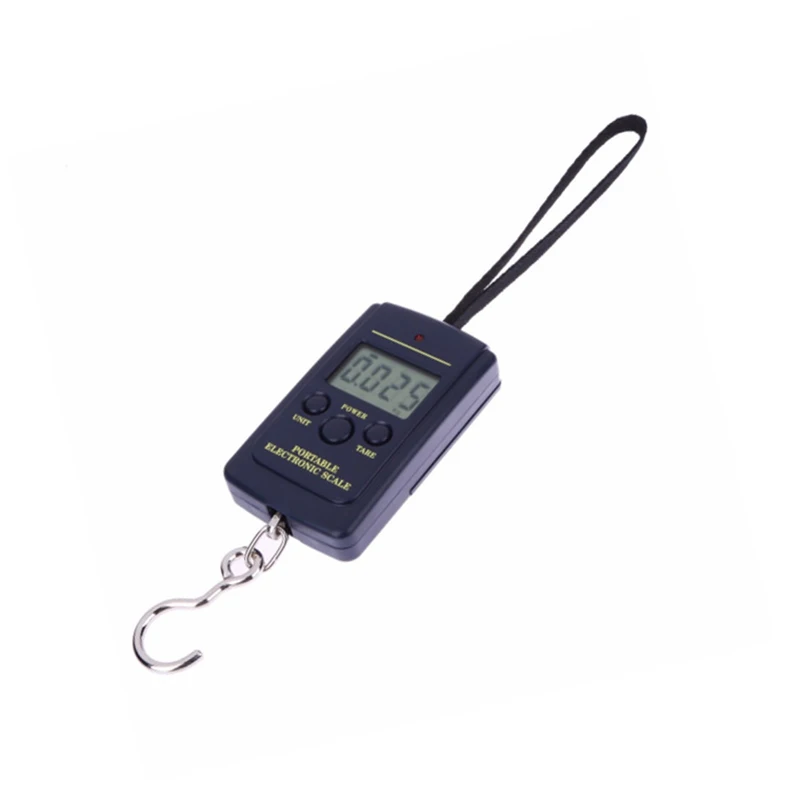40kg/88lb LCD Nešiojamas Mini Ekranas Koeficientas Skaitmeninis Žvejybos Masto Kelionės Bagažo Masto Elektroninių Kablys 1