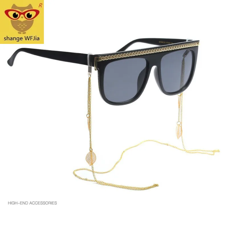 Saulės akiniai, Grandinės laikiklis Moterų Mados Vintage Akiniai nuo saulės kaklo Grandinės Vyrai Metalo akiniai dirželis Landyard kordono para gafas 1