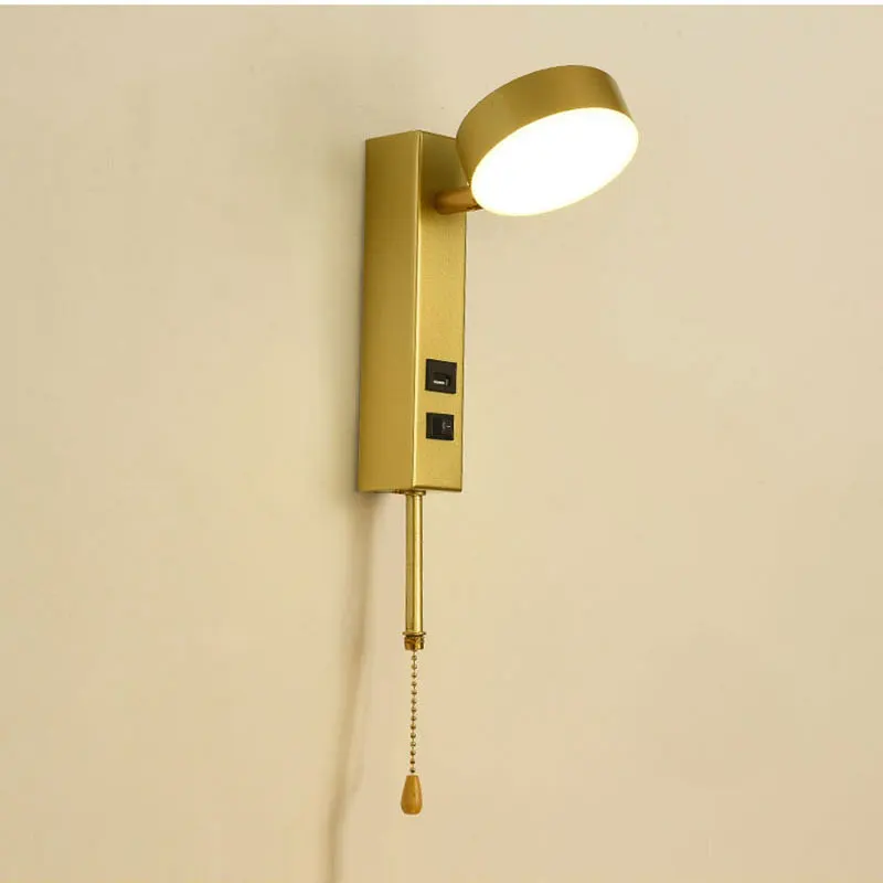 Vidaus led sieniniai šviestuvai USB įkrovimo Sąsają led siena šviesos modernus miegamojo sienos lempos laiptų studija kambarį sconce su jungikliu 0