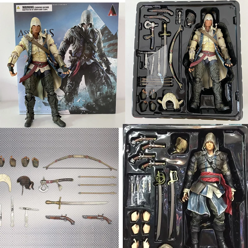 Žaisti Menų Ka Assassin Creed Edward Kenway Connor Veiksmų Skaičius, Kilmės, Pobūdžio Kilnojamasis Modelis Žaislai 30cm 2