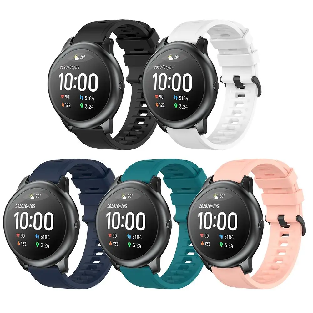 Sporto Silikono Riešo Dirželis Xiaomi Haylou Saulės Smart Watch Band correa Keičiamų priedų Watchband Apyrankę Diržas 0