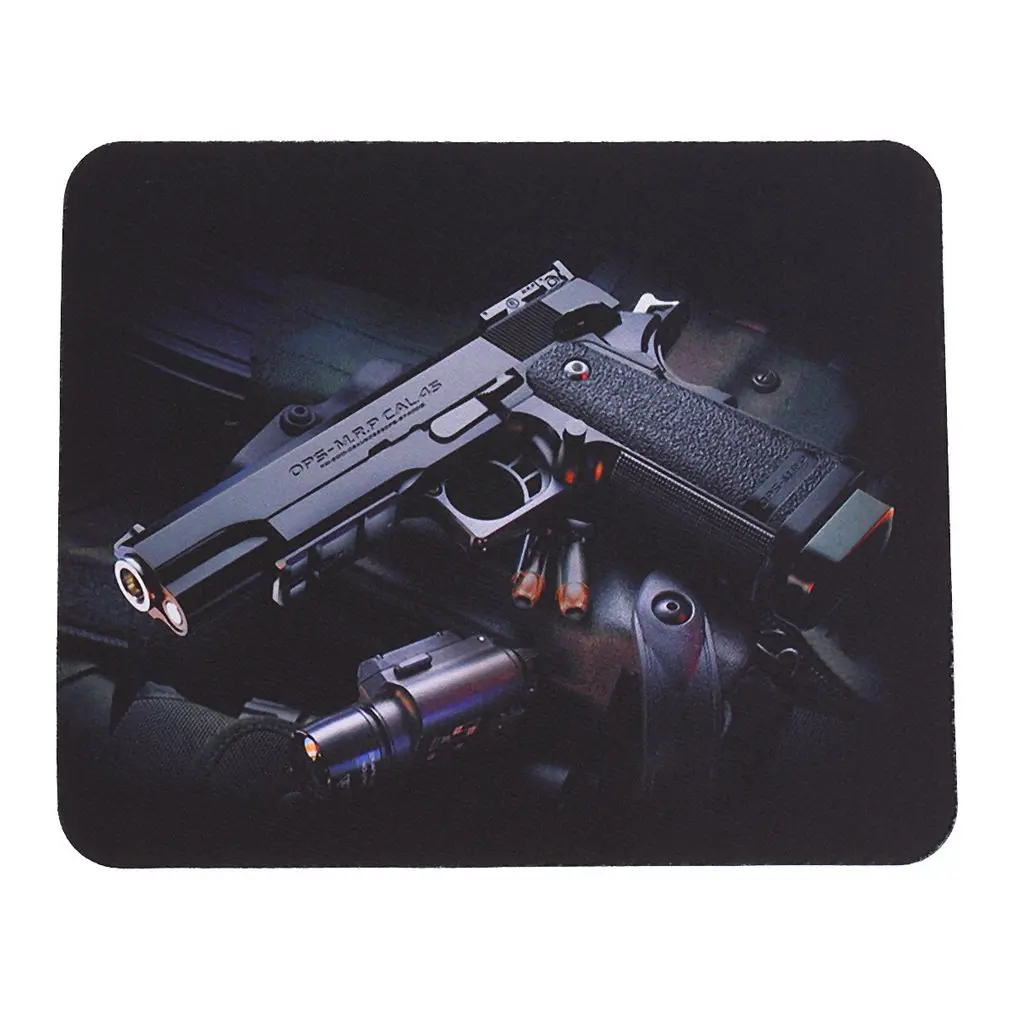 3D pistoletas modelį, Modelio Nešiojamas Kompiuteris Anti-SlipMouse Pad Mat Kilimėlis Optinių Pelės Lazerio Vandeniui lentelė kilimėlis 22cm*18cm 2