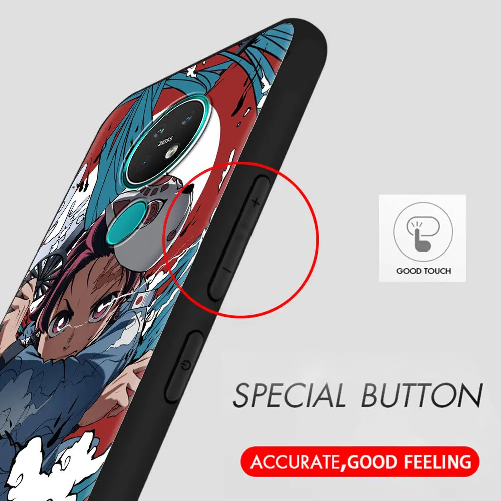 Anime Demon Slayer Kimetsu Telefono dėklas, skirtas Nokia 7.2 3.4 5.4 5.3 2.3 2.4 G10 2.2 8.3 5G 4.2 X10 3.2 1.3 1.4 X20 G20 C20 Dangtis 0