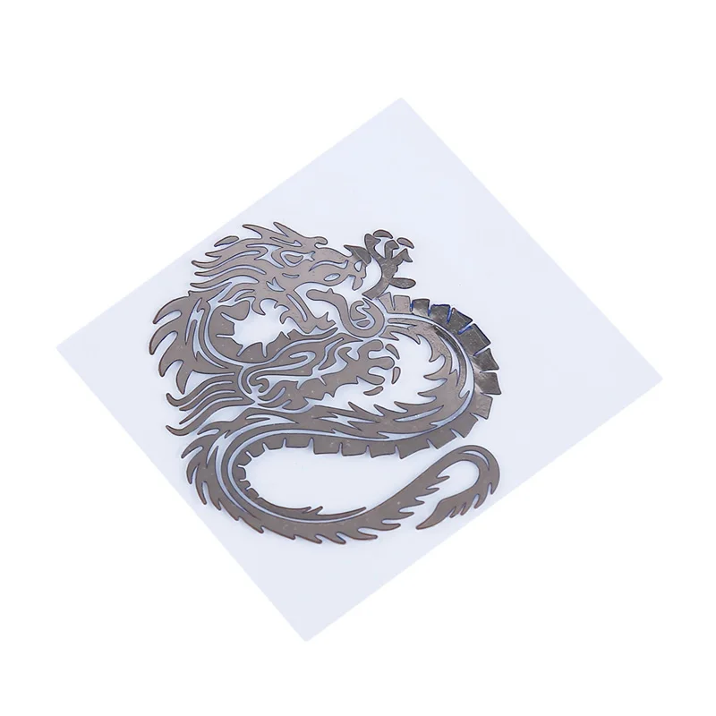 3D Dragon Lipdukas Automobilio bagažo skyriaus Nikelio Lydinio Ženklelis Emblema Dragon Lipdukas Priedai, Klijai Automobilių Stilius Ženklelio Lipdukai 1