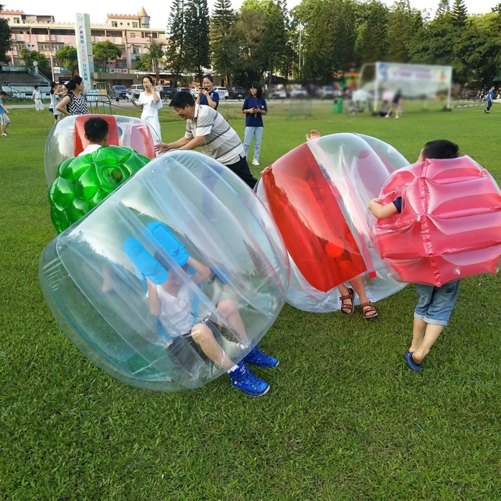 Lauko Veikla Pripučiamas Burbulas Rezervo Futbolo Kamuoliai Saugos ir Kritimo Atsparumo Susidūrimo Bumper Ball Juokinga Kūno Skylių Kamuolys 0