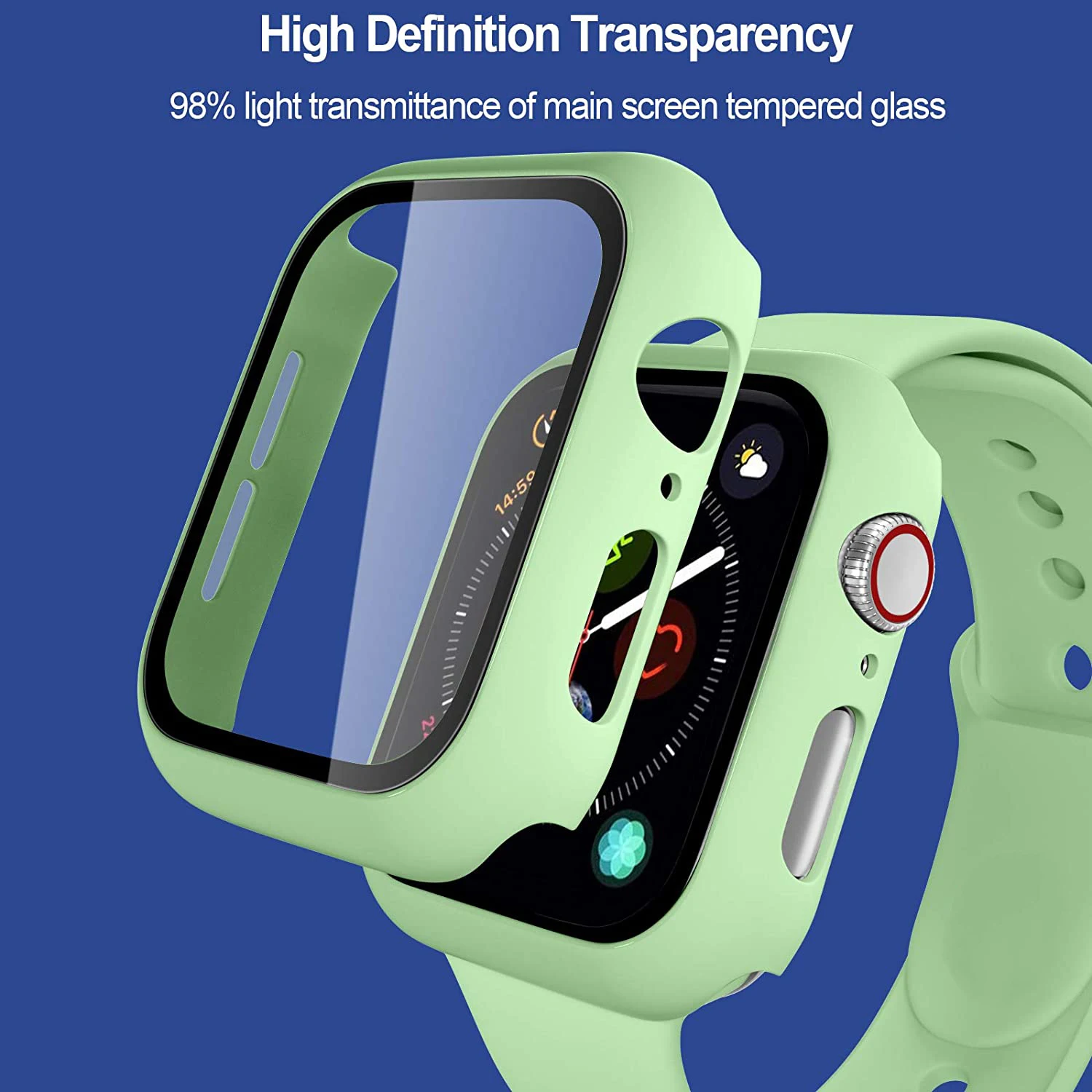Stiklas+Case+Diržu, Apple Watch band 44mm 40mm 38mm 42mm 40 44 mm Silikono smartwatch watchband apyrankę iWatch 3 4 5 6 se juosta 3
