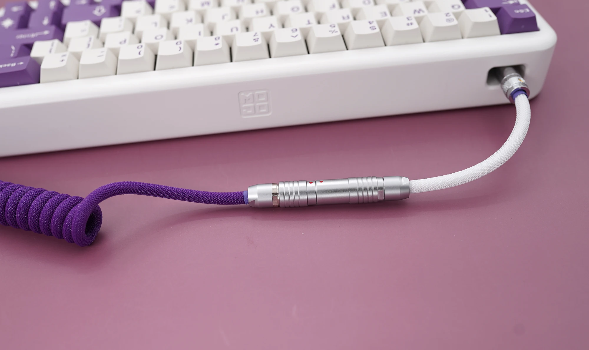GeekCable Rankų darbo Mechaninė Klaviatūra Duomenų Kabelis GMK Temą SP Keycap Temą Linijos Violetinės Pieno Colorway Kelis Kištuko Tipas 1