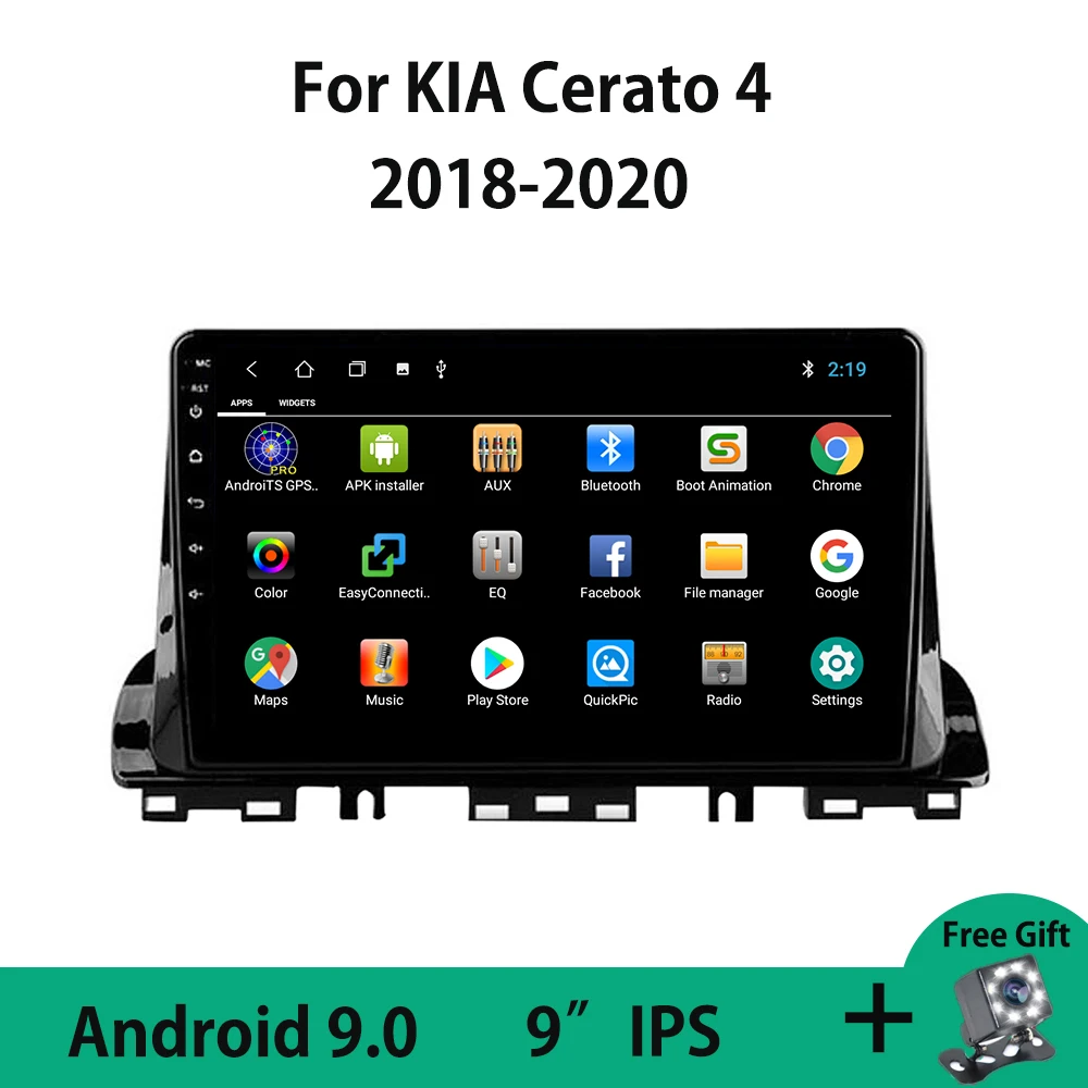 Android 10.0 Octa-Core Automobilio Radijo Multimedijos Grotuvas GPS Kia CERATO 4 Forte K3 2018 2019 2020 KX7 Autoradio Stereo Galvos Vienetas 3