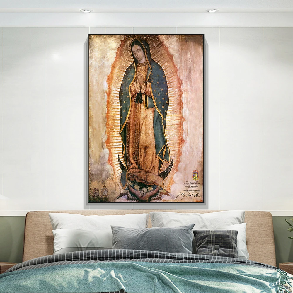 Katalikų Virgin Guadalupe, Naftos ir Drobės, Modernus Gyvenamasis Kambarys ir Miegamasis Apdailos(be Rėmelio) 2