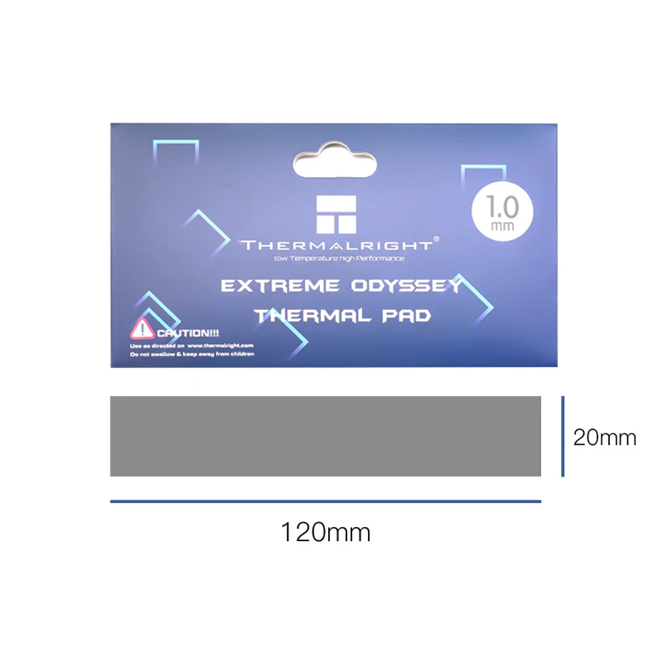 Thermalright ODYSSEY Šilumos Trinkelėmis 12.8 W/mk 120x20mm nelaidžia Mat Originalus Šilumos Išsklaidymo Silikono Padas CPU GPU aušinimas 5