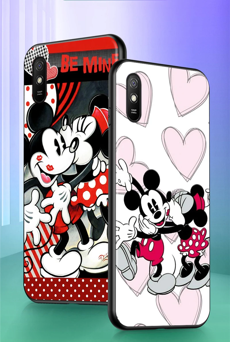 Mickey Minnie Londone Xiaomi Redmi 10X Pro 9C 9A 9I 9T 9 EIKITE K30S Ultra K20 8 7 S2 6 5 4X Pro Soft Black Telefono dėklas 1