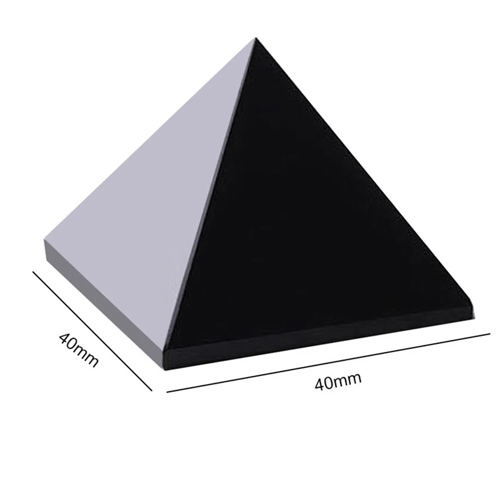 Grynas Obsidianas Piramidės Gamtos Triangled Krištolo Akmens Obsidianas Piramidės Papuošalai Kambarį Apdaila Atostogų Dovanų 0