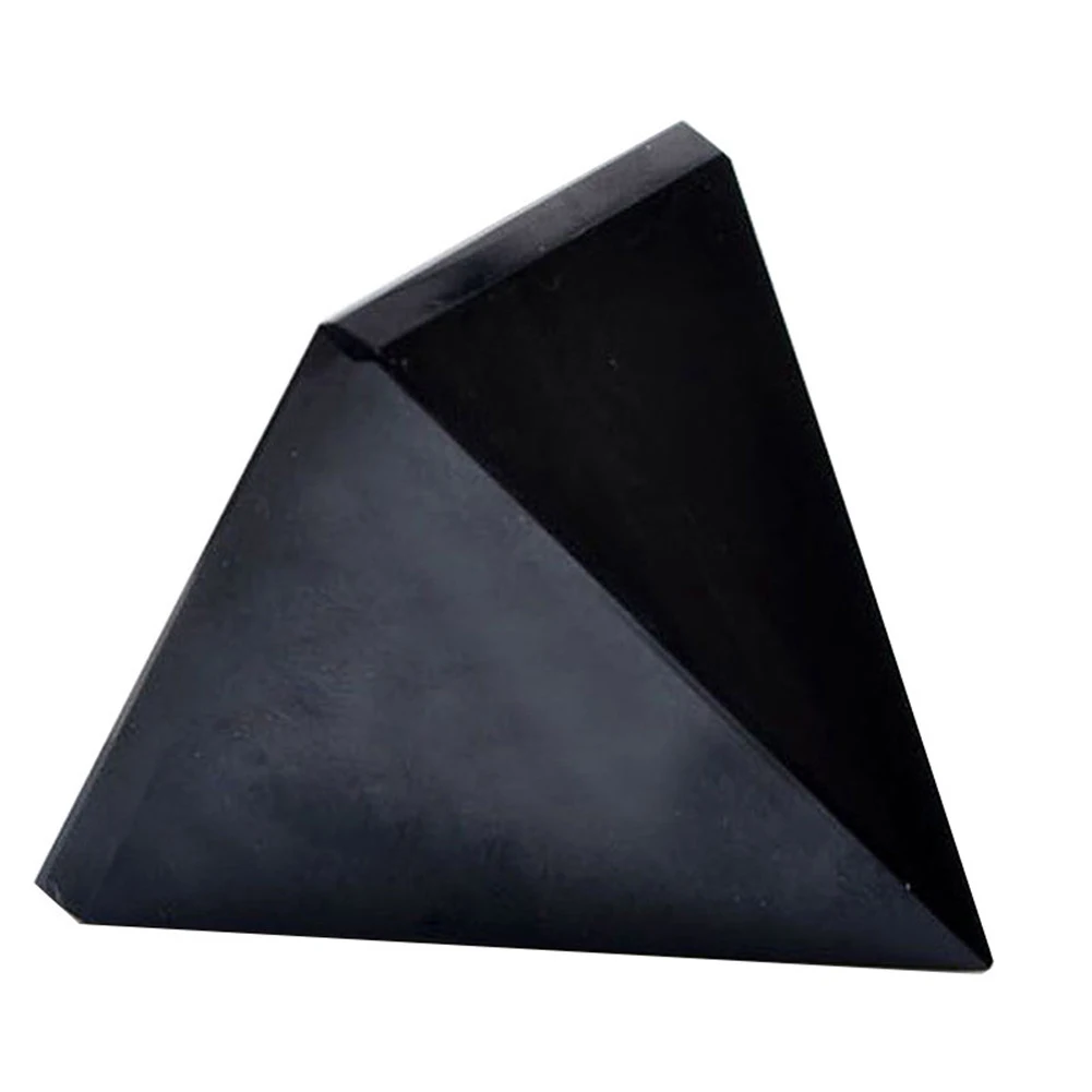Grynas Obsidianas Piramidės Gamtos Triangled Krištolo Akmens Obsidianas Piramidės Papuošalai Kambarį Apdaila Atostogų Dovanų 1