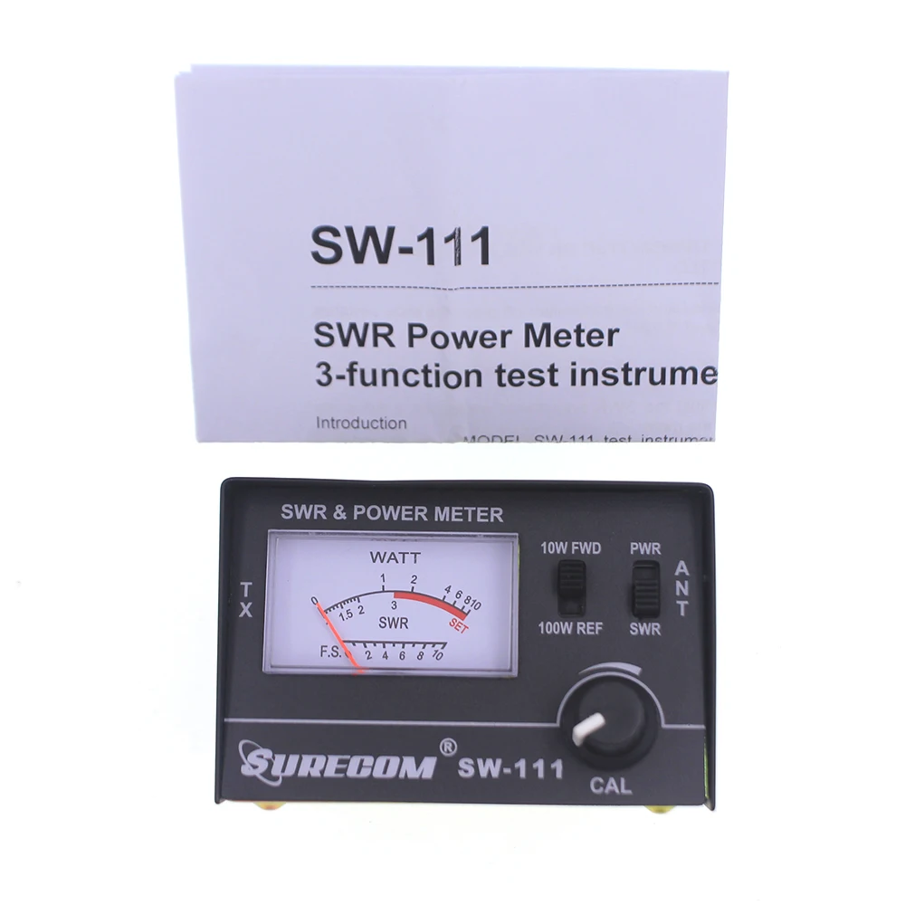SURECOM SW-111 100 Vatų 27-30MHz SWR / Power Metras, skirta CB Radijo Antena Bandymo SWR arba Santykinę Galią, 4