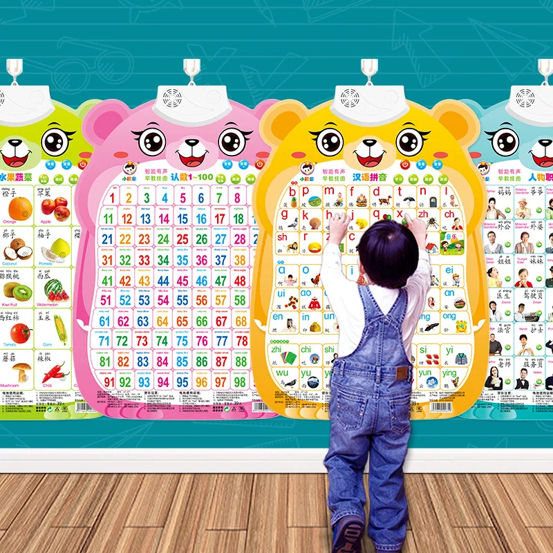 Pinyin sienos diagramos garsas elektroninių tapybos mokymosi kūdikių nušvitimą ankstyvojo ugdymo abėcėlė taško skaitymo vaikų žaislas mergina 1