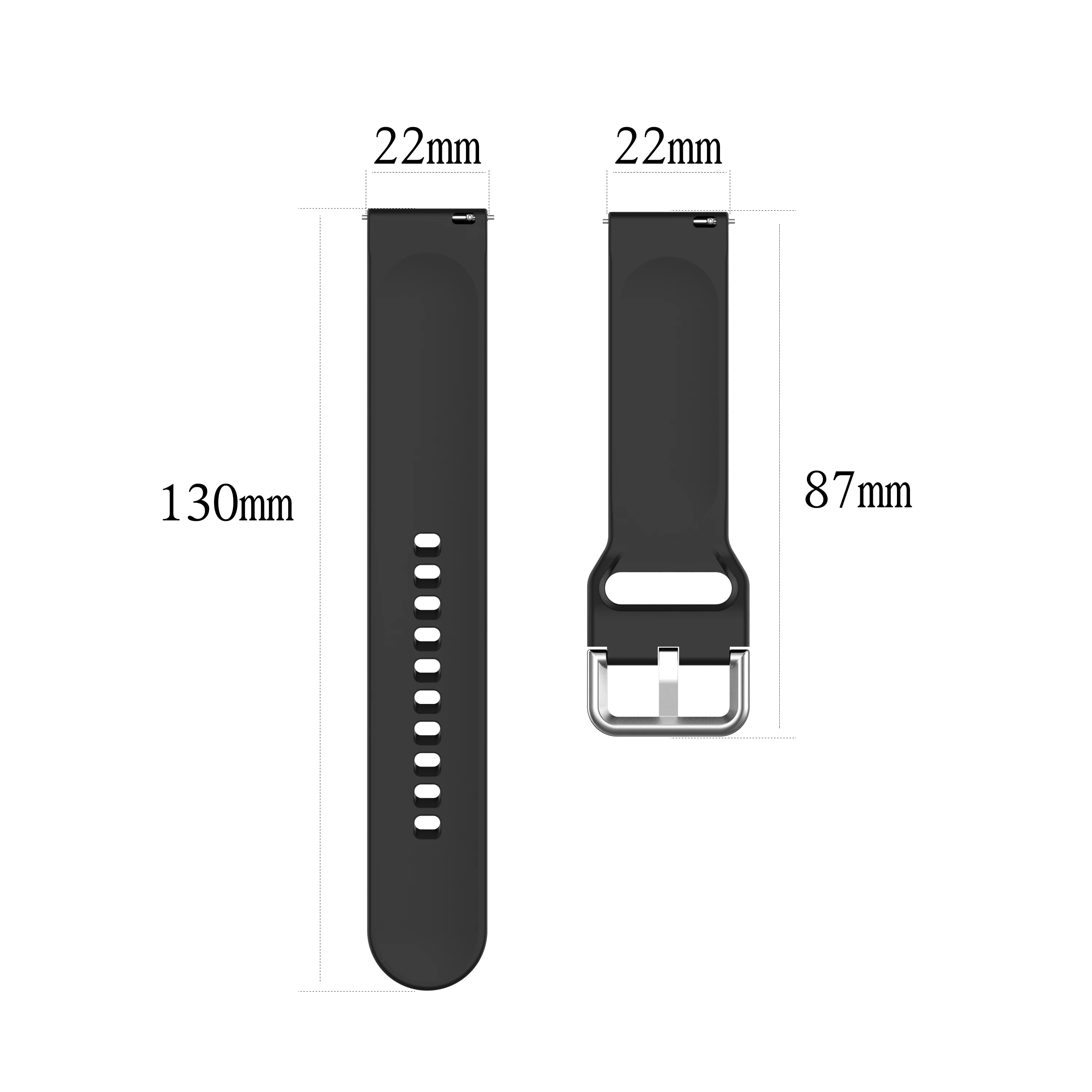 Už XiaoMi Haylou Saulės Watchband Sporto Silikono Watchband Dirželis Xiaomi Haylou Saulės LS05 Smart žiūrėti Kvėpuojantis Apyrankė 1