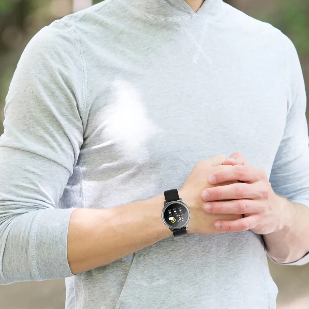 Už XiaoMi Haylou Saulės Watchband Sporto Silikono Watchband Dirželis Xiaomi Haylou Saulės LS05 Smart žiūrėti Kvėpuojantis Apyrankė 2