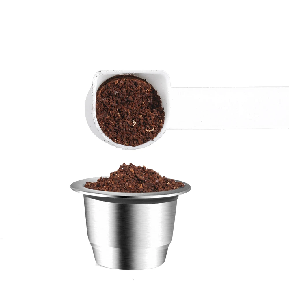 Dropship Daugkartinio naudojimo Kavos Kapsulių Nespresso Mašinos Refilable Maker Filtras Cafeteira Nespresso inissia Nerūdijančio Plieno 4