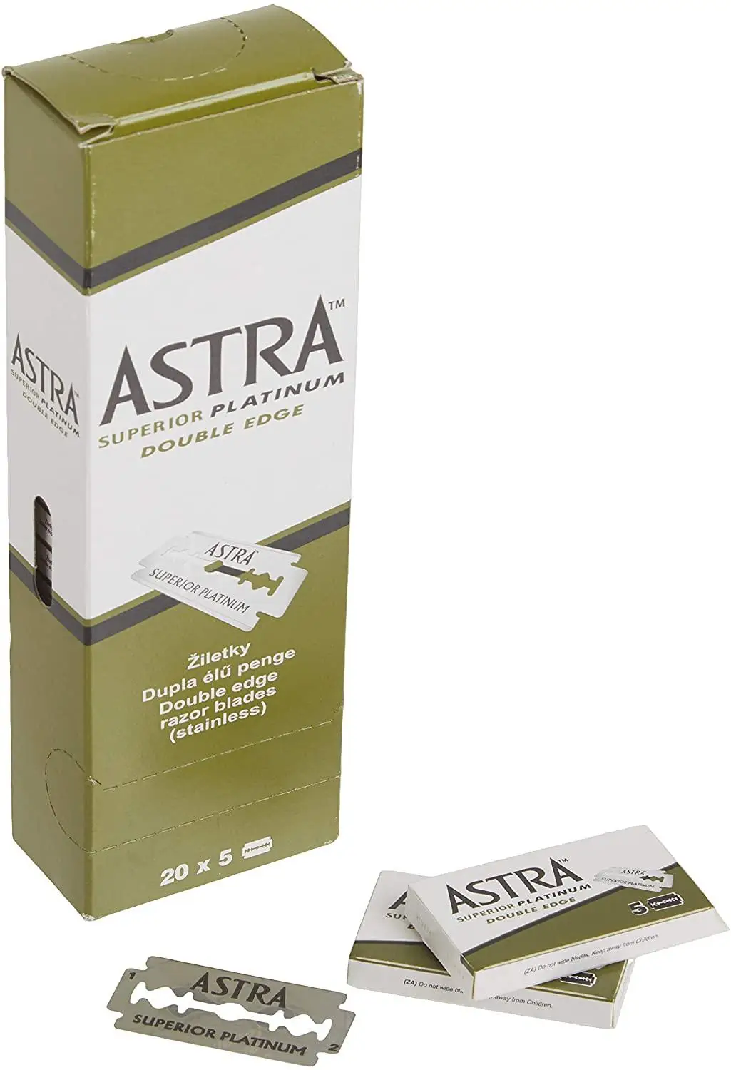 Astra superior double platinum krašto saugių skustuvų peiliukai skutimosi žalia pakuotėje 5 vnt 10 vnt 20 vnt 50 vnt 100 vnt 200 vnt 1