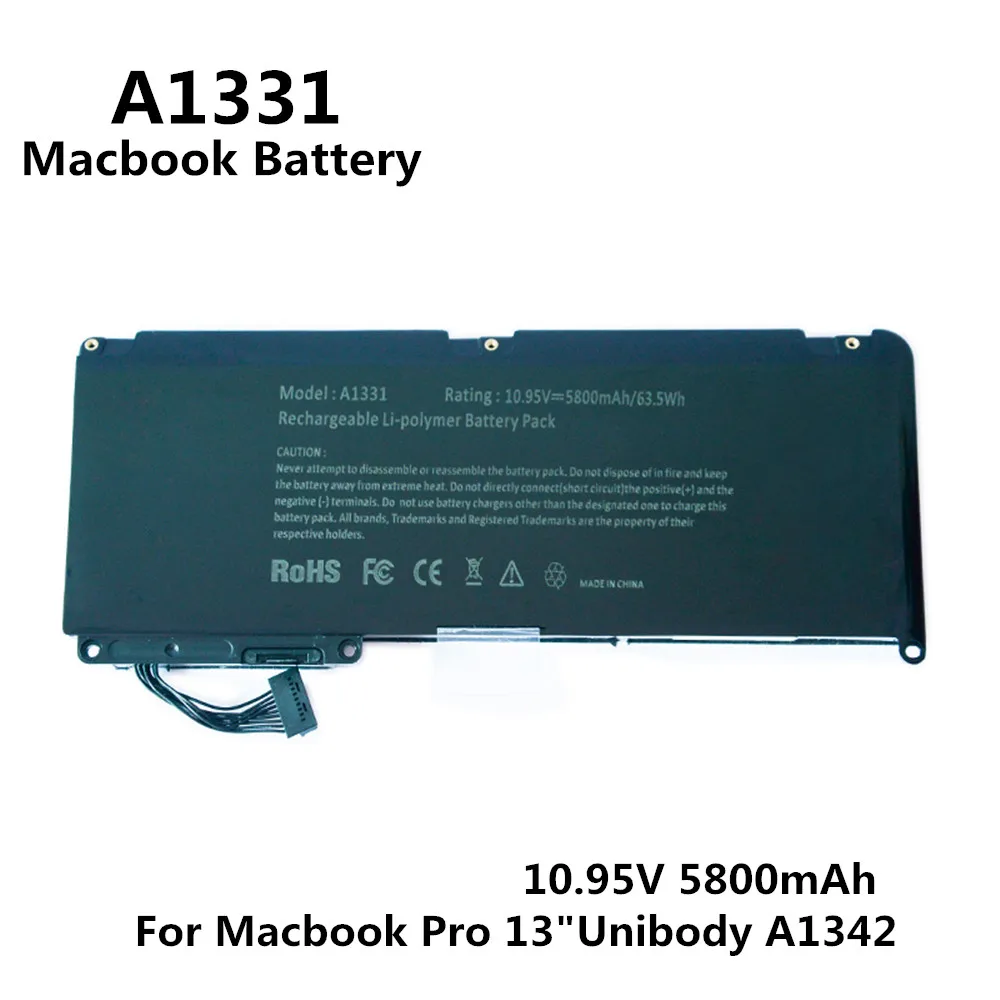 Originalus 10.98 V 5800mAh Notebook Laptop A1331 Baterija Apple Macbook Pro 13