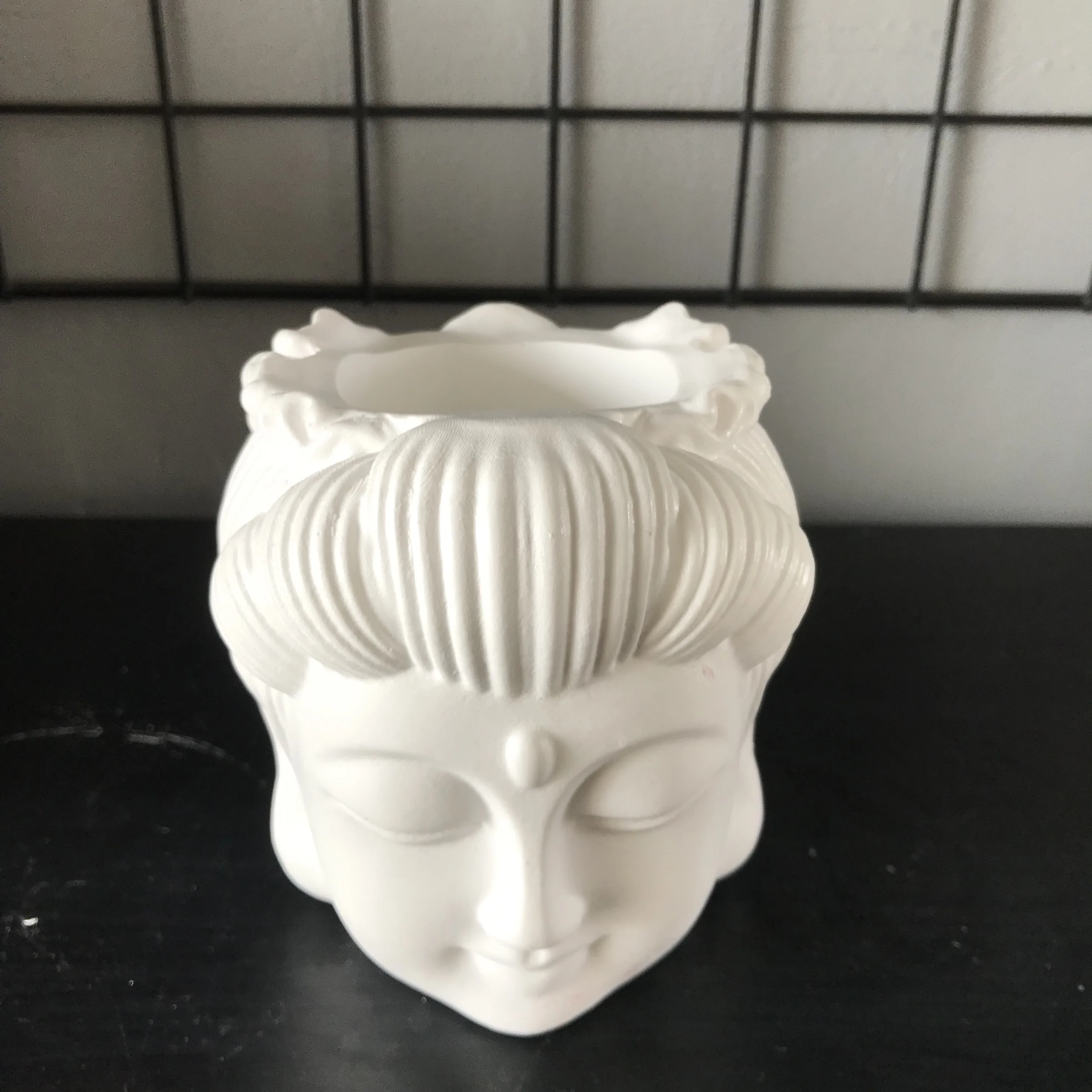 Dervos Tinkas Mergina Vaza Maker 3D Buda Galvos Molio Silikono Puodą Formų Betono Vazonas Sodinamoji Pelėsių 3