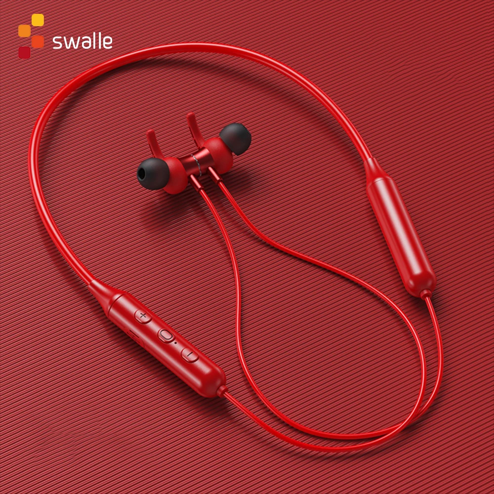 Swalle Originalus Belaidės Ausinės su mikrofonu Sporto Ausinės Magnetinio Kabinti Bluetooth 5.0 HD Skambinkite ausinių triukšmo mažinimo Muzikos Valdymo 2