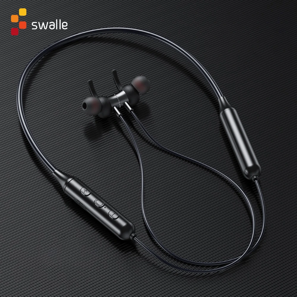 Swalle Originalus Belaidės Ausinės su mikrofonu Sporto Ausinės Magnetinio Kabinti Bluetooth 5.0 HD Skambinkite ausinių triukšmo mažinimo Muzikos Valdymo 4