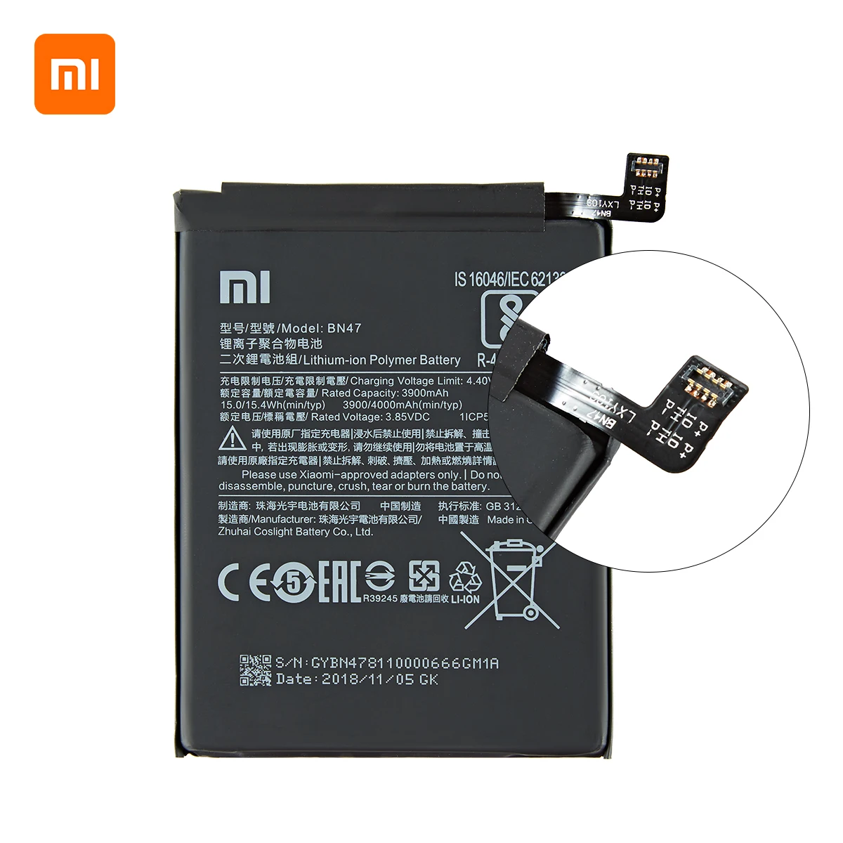 Xiao mi Originalus BN47 4000mAh Bateriją Xiaomi Mi A2 Lite/ Redmi 6 Pro BN47 Aukštos Kokybės Telefoną, Baterijos Pakeitimas 0