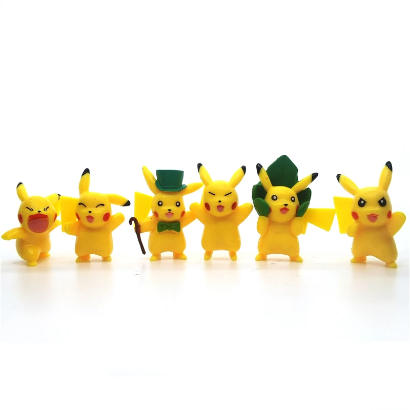 6 stilių Pokemon Pikachu Pokémon papuošalai Japonų animacinių filmų, Rankų darbo žaislai, Classic kolekcija Vaikams dovanos 3