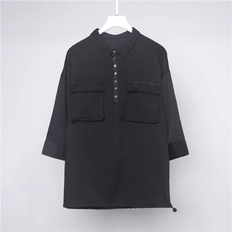 Japonų meno marškinėliai jaunimo paprasta INS striukė vyrams korėjos versija prarasti gražus baltas half-sleeve shirt tendencija 2
