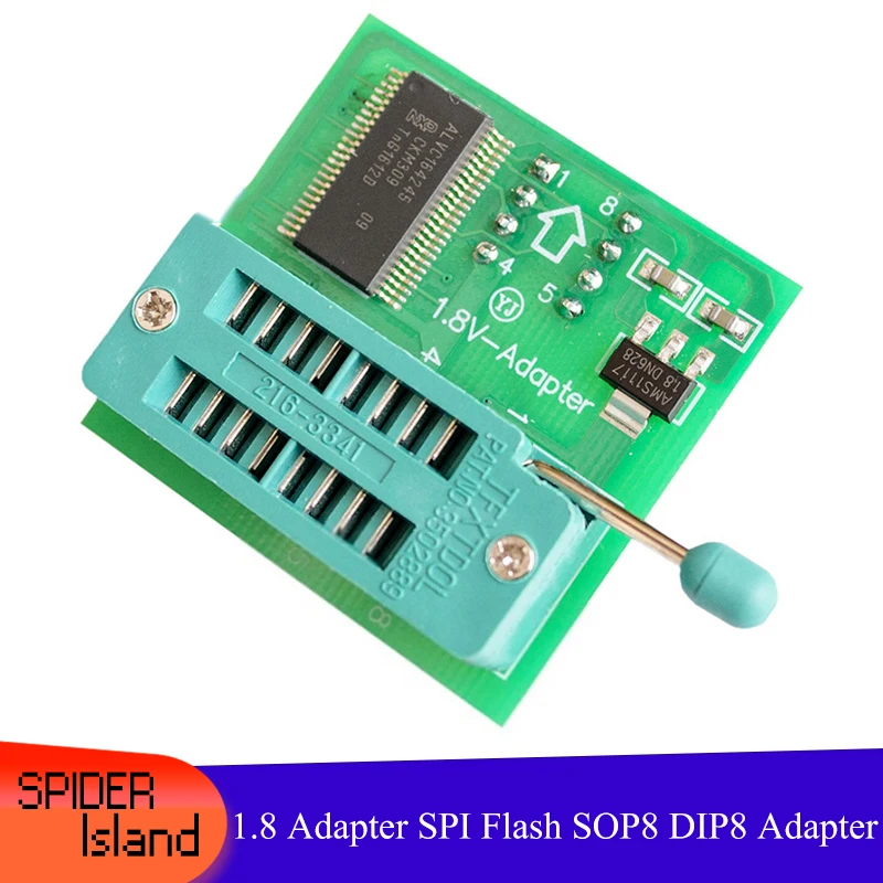 1.8 V Adapteris SPI Flash SOP8 DIP8 Konverteris Planšetinio kompiuterio pagrindinė Plokštė MX25 W25 1.8 V Adapteris Valdybos IC Chip Bandymo Priemonė Bandymo adapteris 1