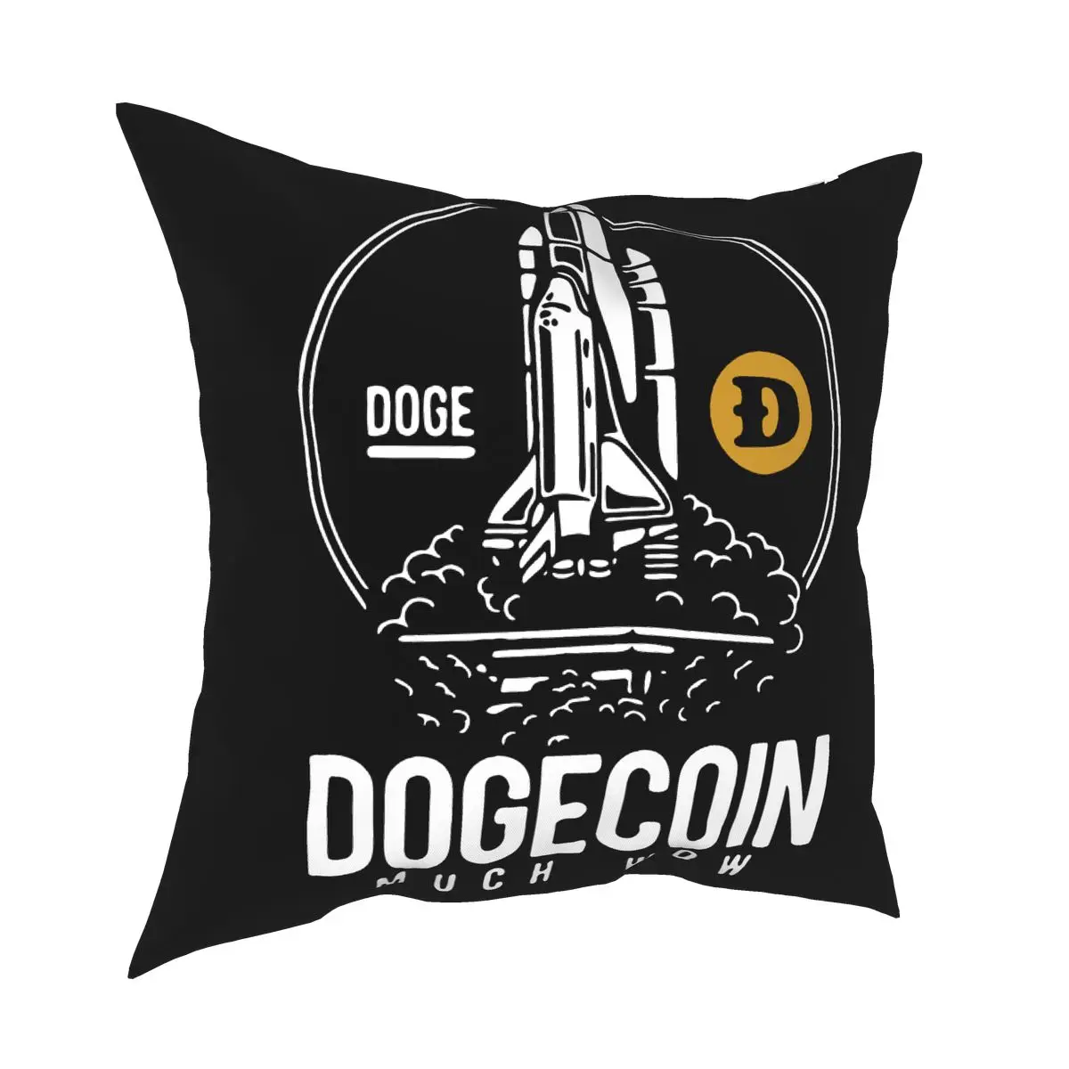 Dogecoin Raketa Į Mėnulį Mesti Pagalvę Padengti Pagalvėles už Sofos Bitcoin Kriptografijos Ethereum Btc Blockchain 45*45cm Užvalkalas 5