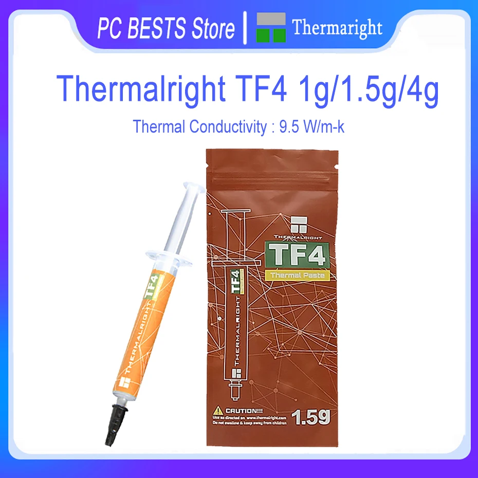 Thermalright TF4 1g/1.5 g/4g Terminis Tepalas CPU šilumos išsklaidymo silikono tepalas kompiuterio notepad silikono tepalas 1