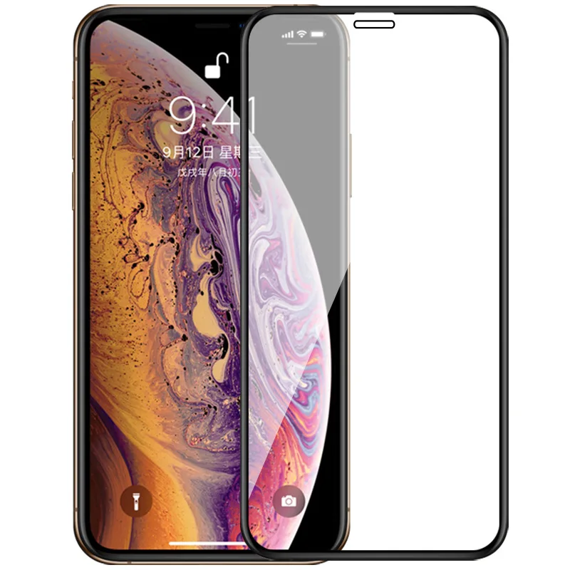 5VNT Visiškai Padengti Grūdinto Stiklo iPhone 12 X Xr Xs 7 8 6 6s Plus 11 Pro Max SE 2020 Screen Protector 2